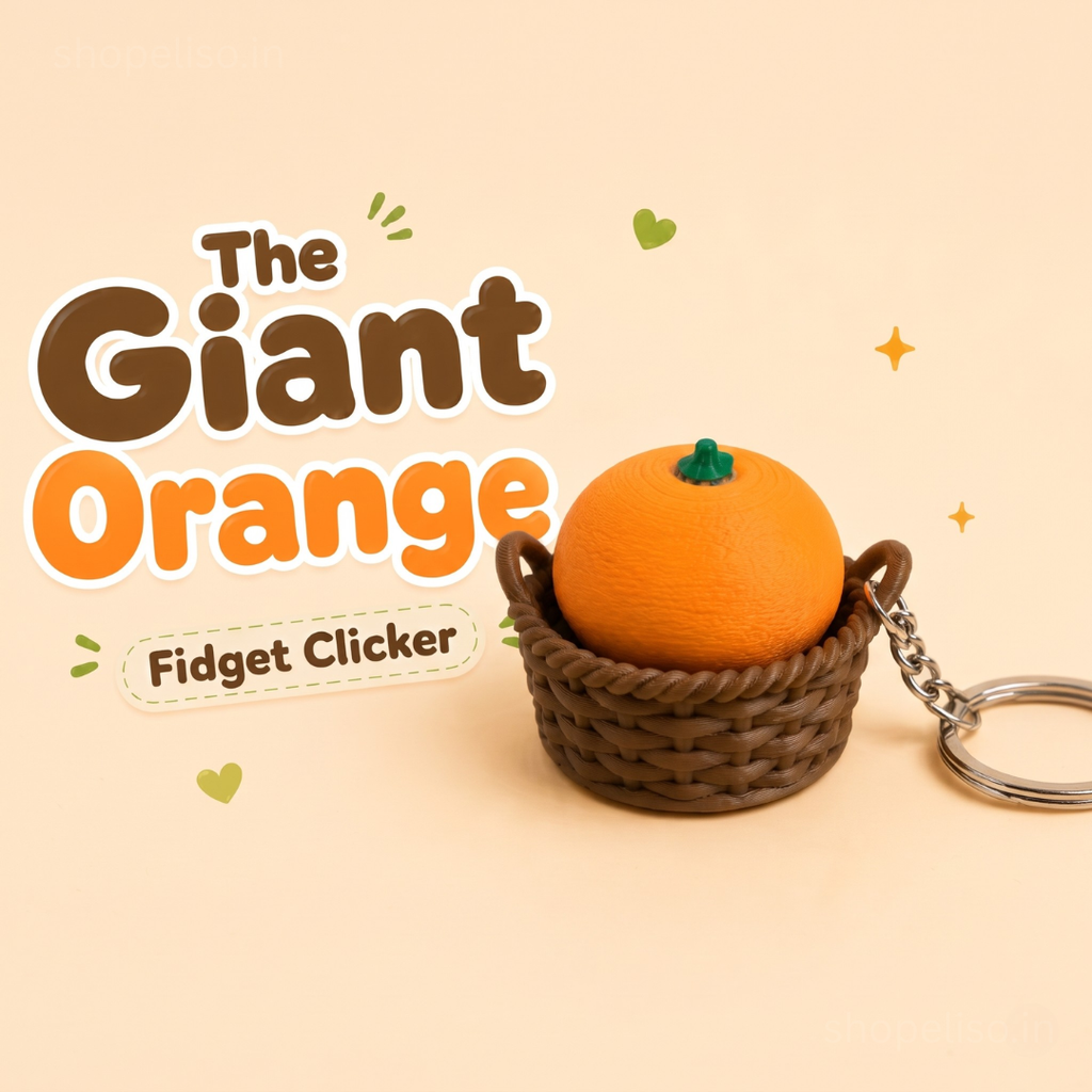 ELISO Giant Orange Fidget Clicker