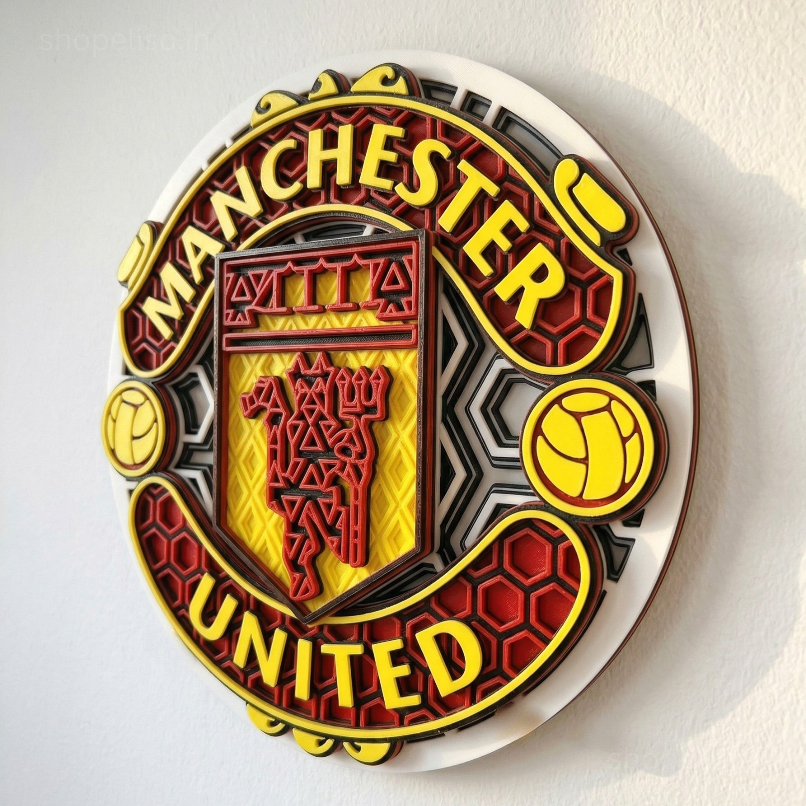 ELISO Red Devils Crest Wall Art