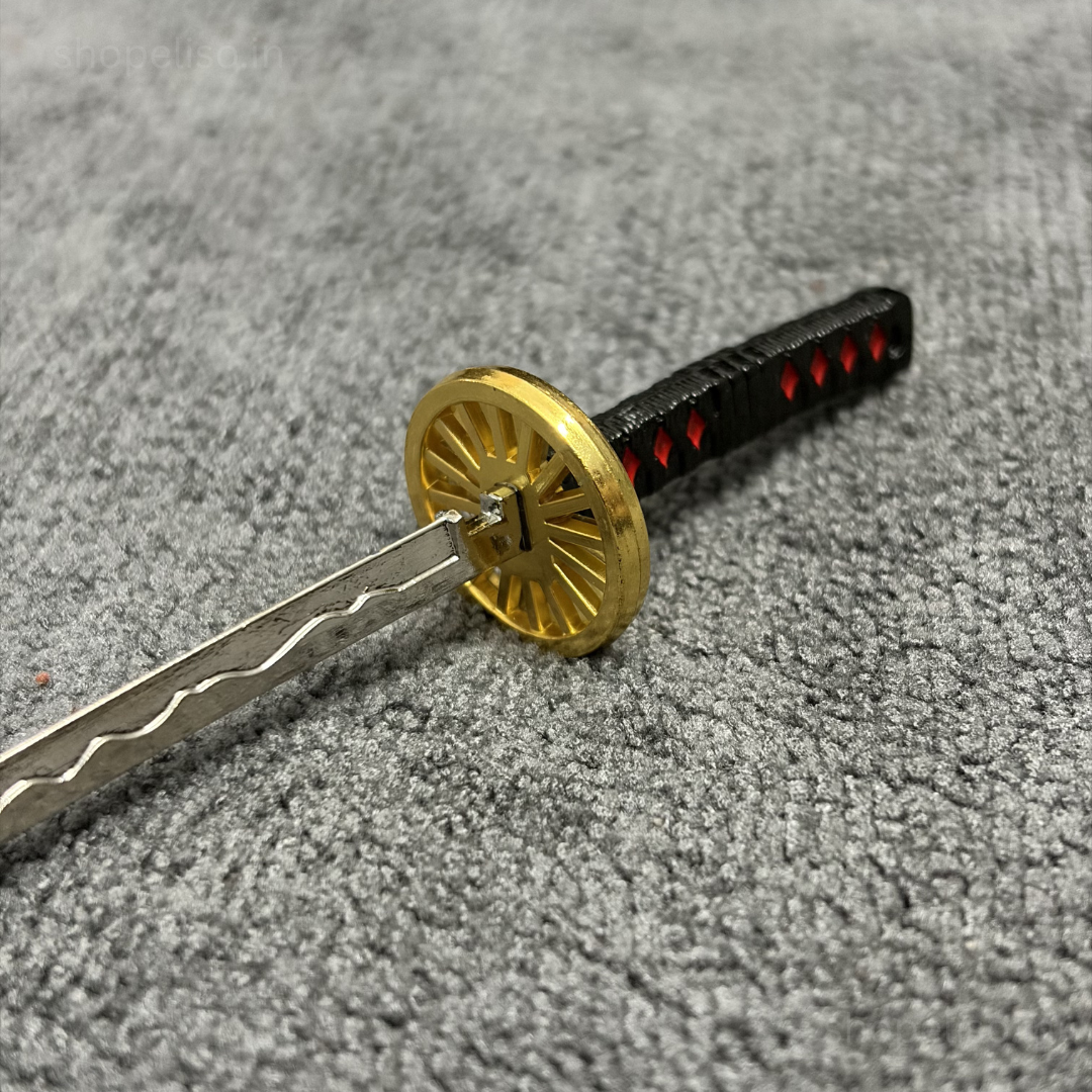 ELISO Mini Katana Metal Keychain