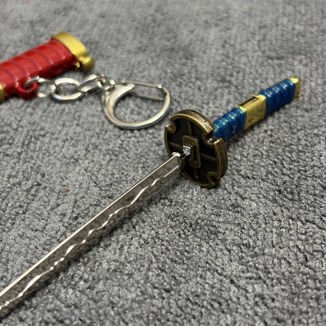 ELISO Mini Katana Metal Keychain