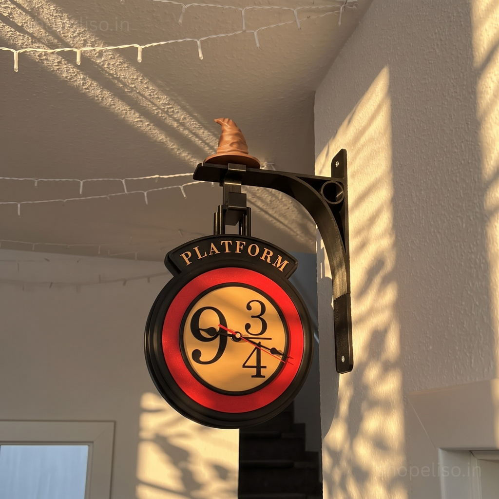 Eliso Platform Nine Double Sided Clock