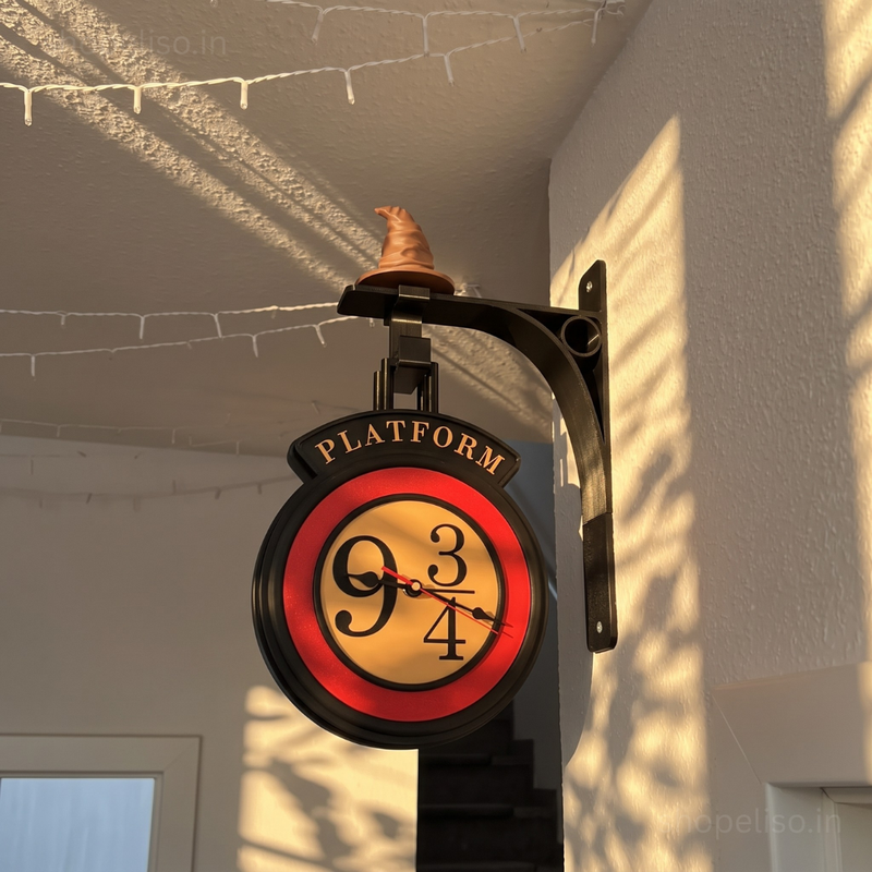Eliso Platform Nine Double Sided Clock