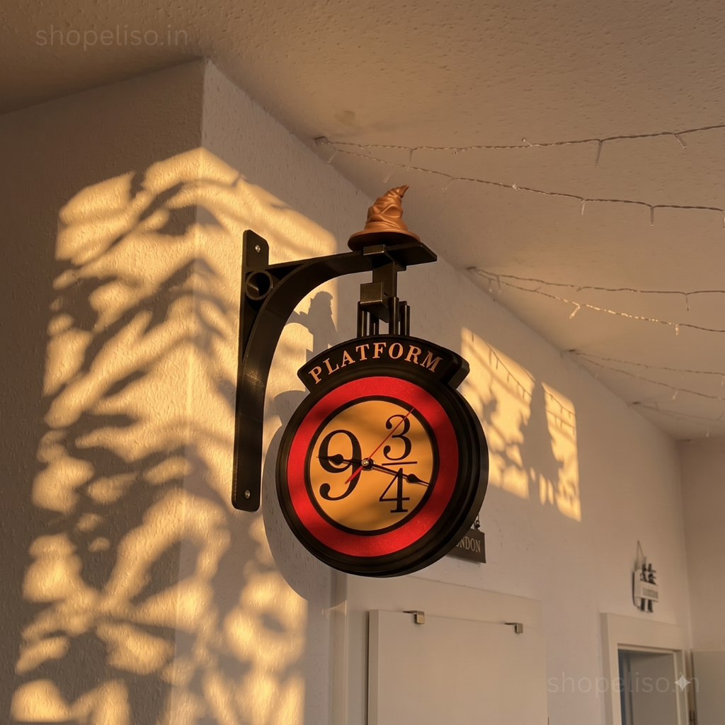Eliso Platform Nine Double Sided Clock