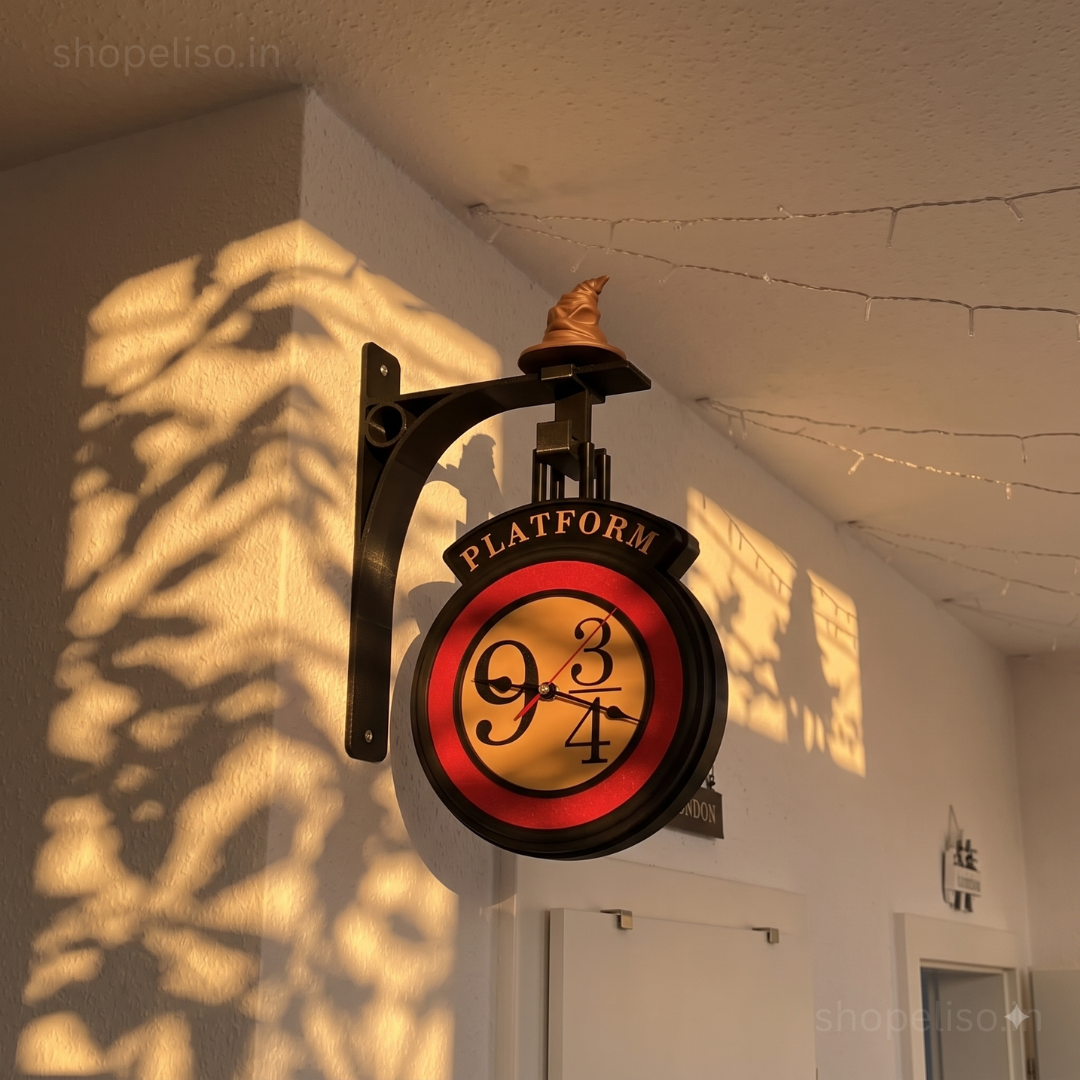 Eliso Platform Nine Double Sided Clock