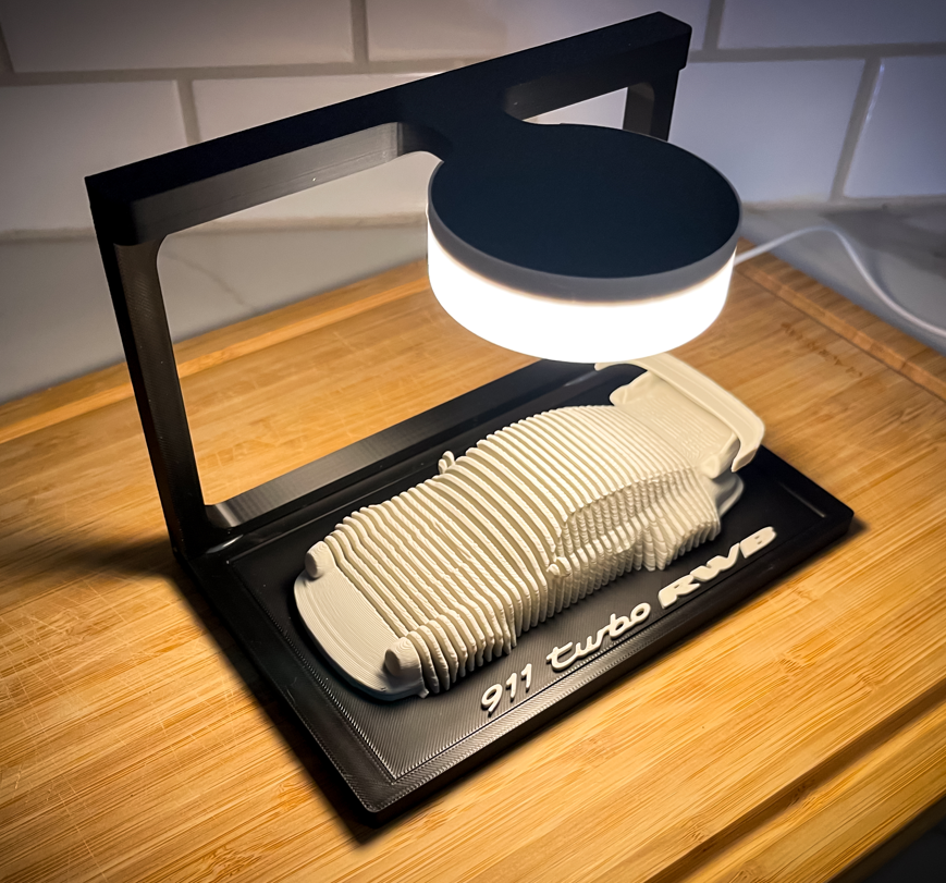 ELISO LED Light Display Stand for Layered Car Art