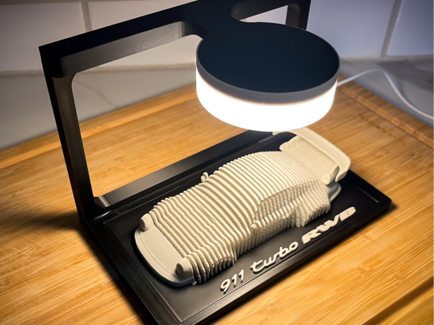ELISO LED Light Display Stand for Layered Car Art