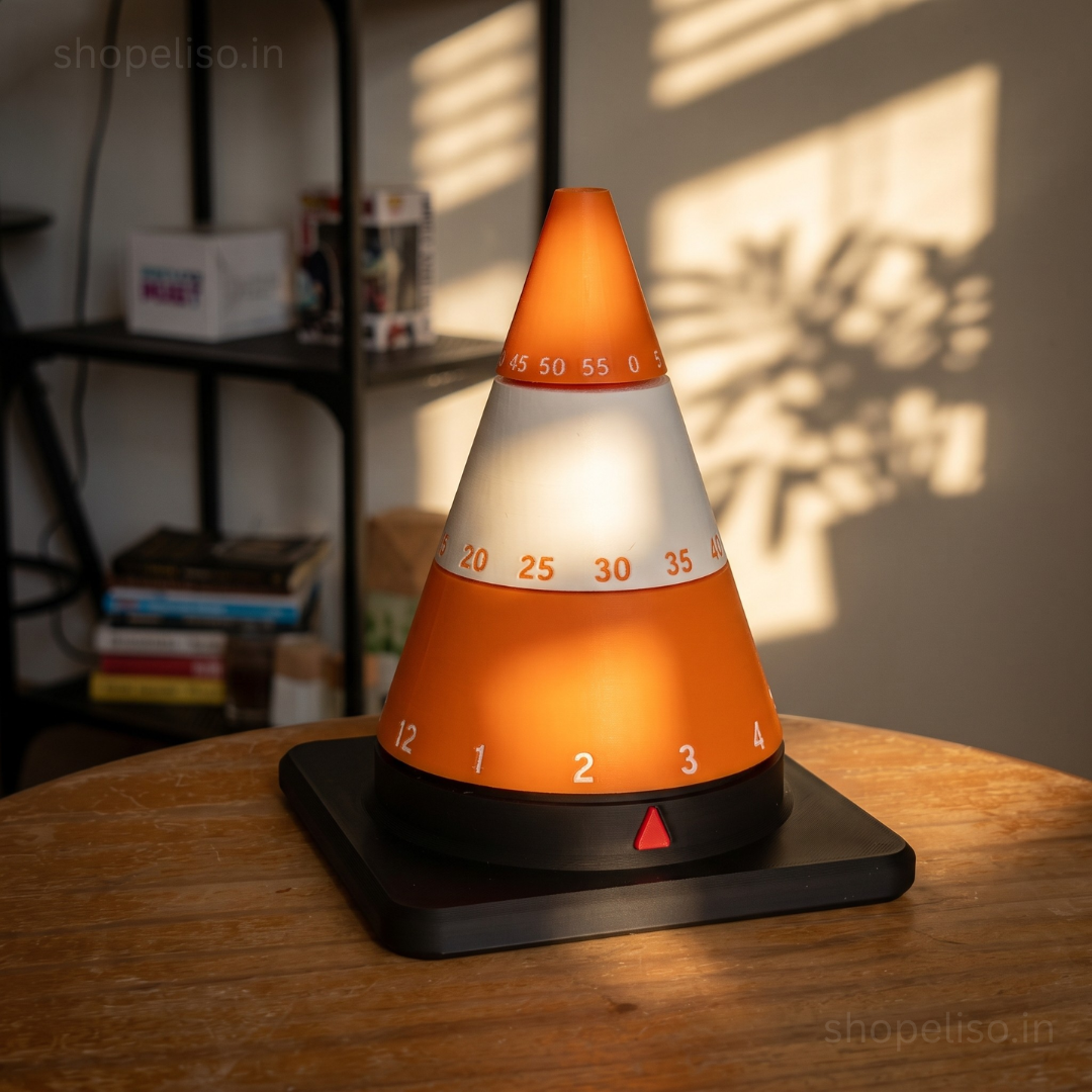 ELISO Traffic Cone Desk Clock