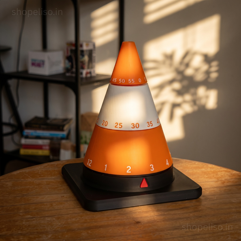 ELISO Traffic Cone Desk Clock