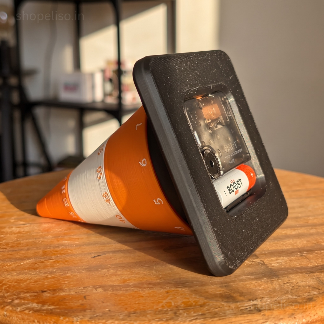 ELISO Traffic Cone Desk Clock