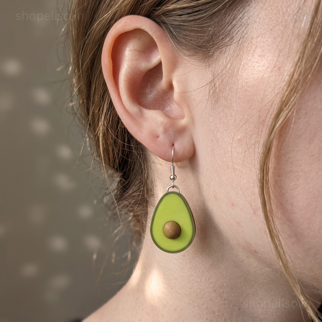 ELISO Avocado Slice Earrings