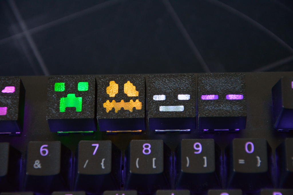 ELISO Pixel Mob Keycaps Set (8 Pieces)