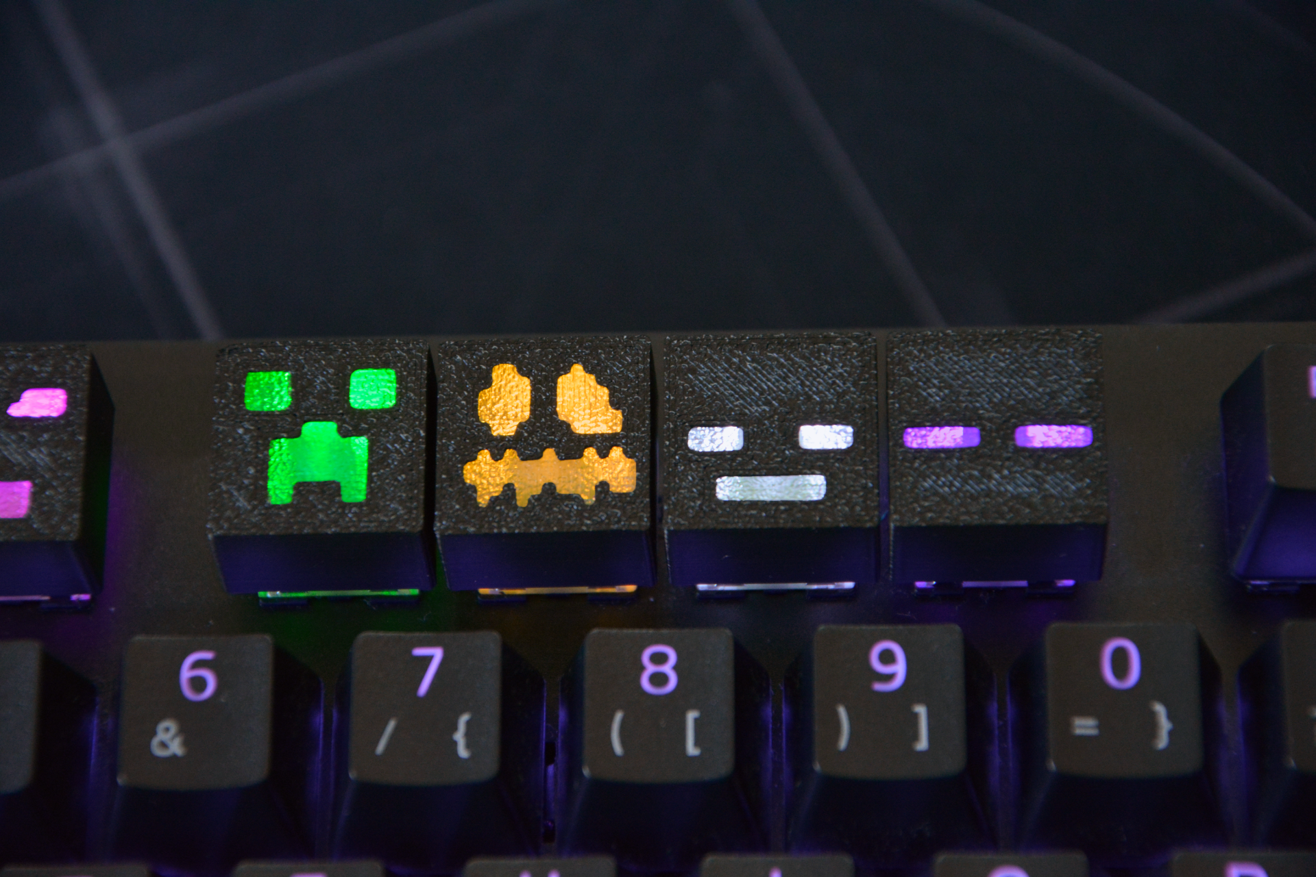 ELISO Pixel Mob Keycaps Set (8 Pieces)