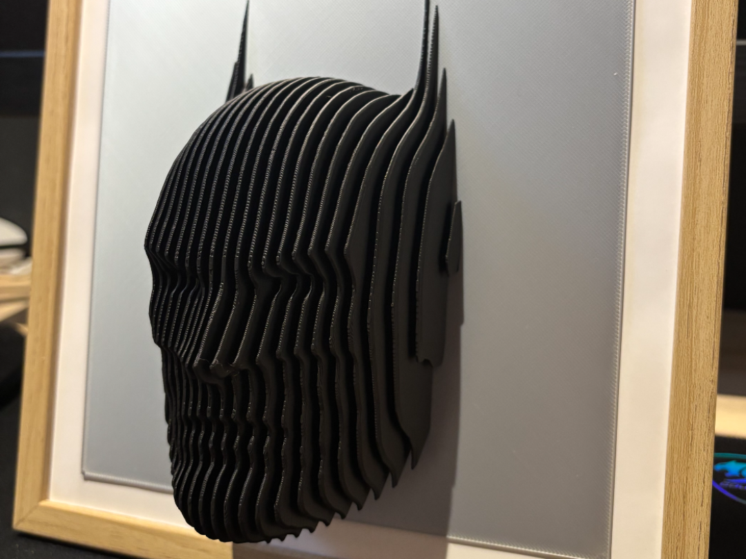 ELISO Dark Knight Layered Sculpture Wall Art