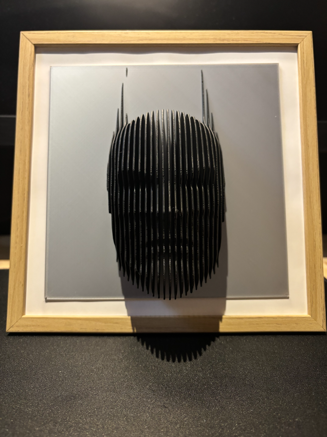 ELISO Dark Knight Layered Sculpture Wall Art