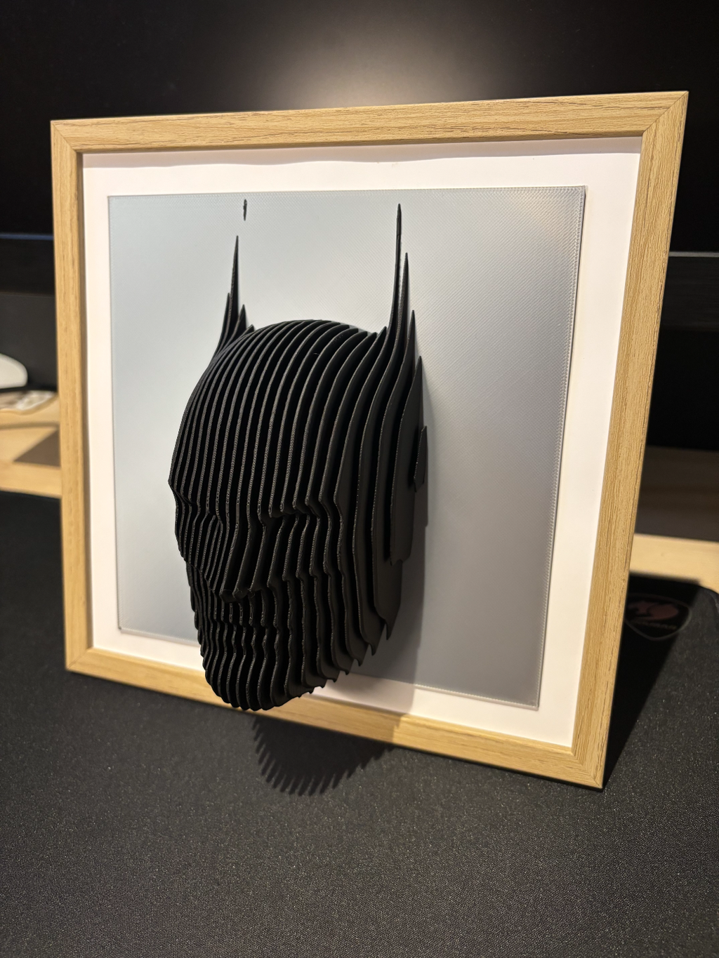 ELISO Dark Knight Layered Sculpture Wall Art