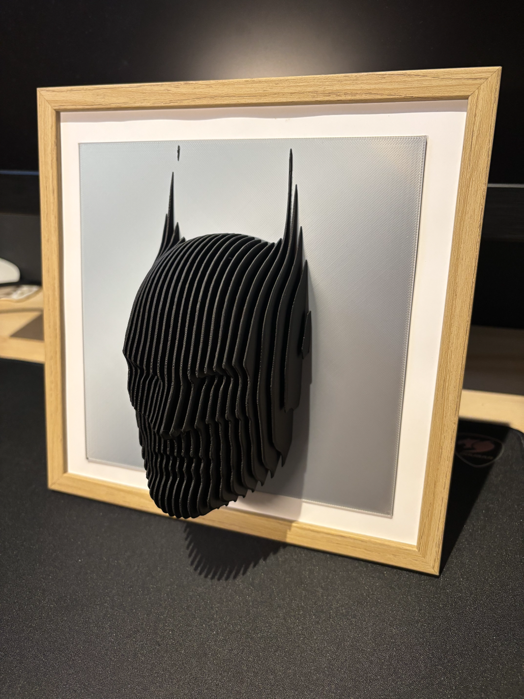 ELISO Dark Knight Layered Sculpture Wall Art