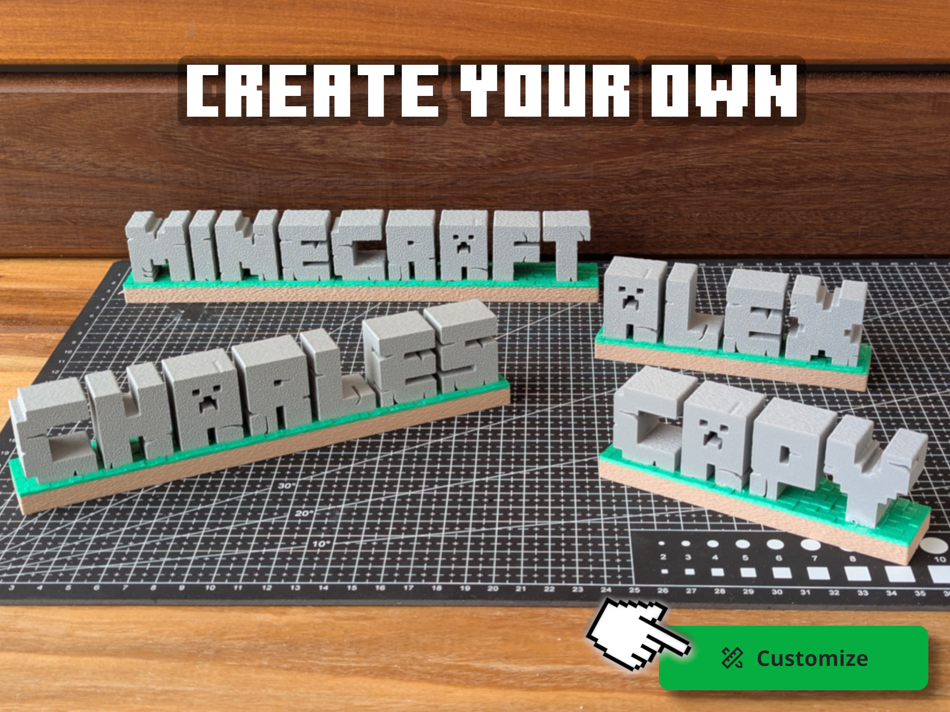 ELISO Pixel Name Plate (Customizable)