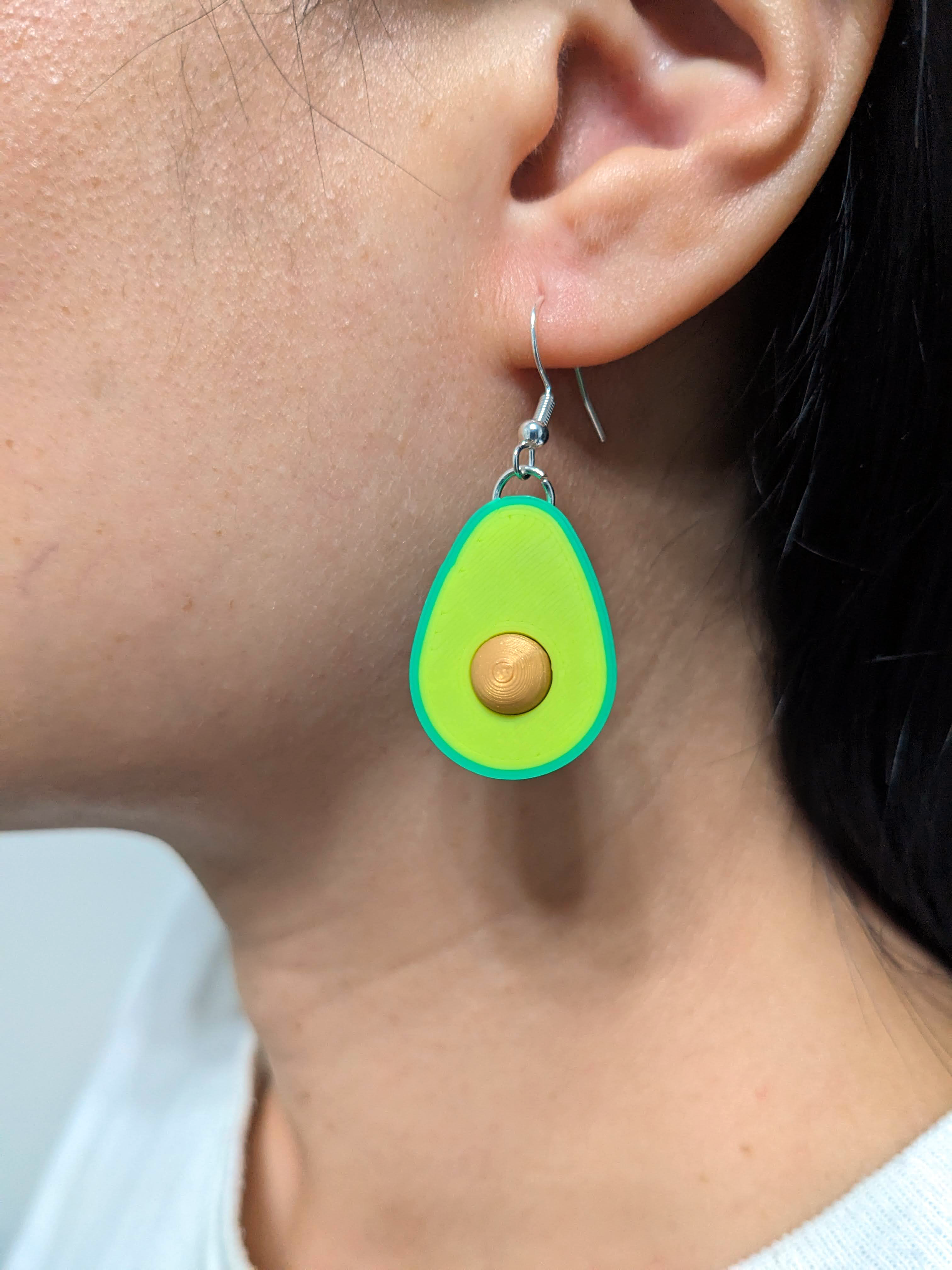 ELISO Avocado Slice Earrings