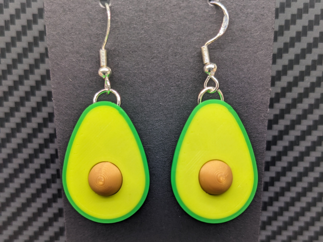 ELISO Avocado Slice Earrings