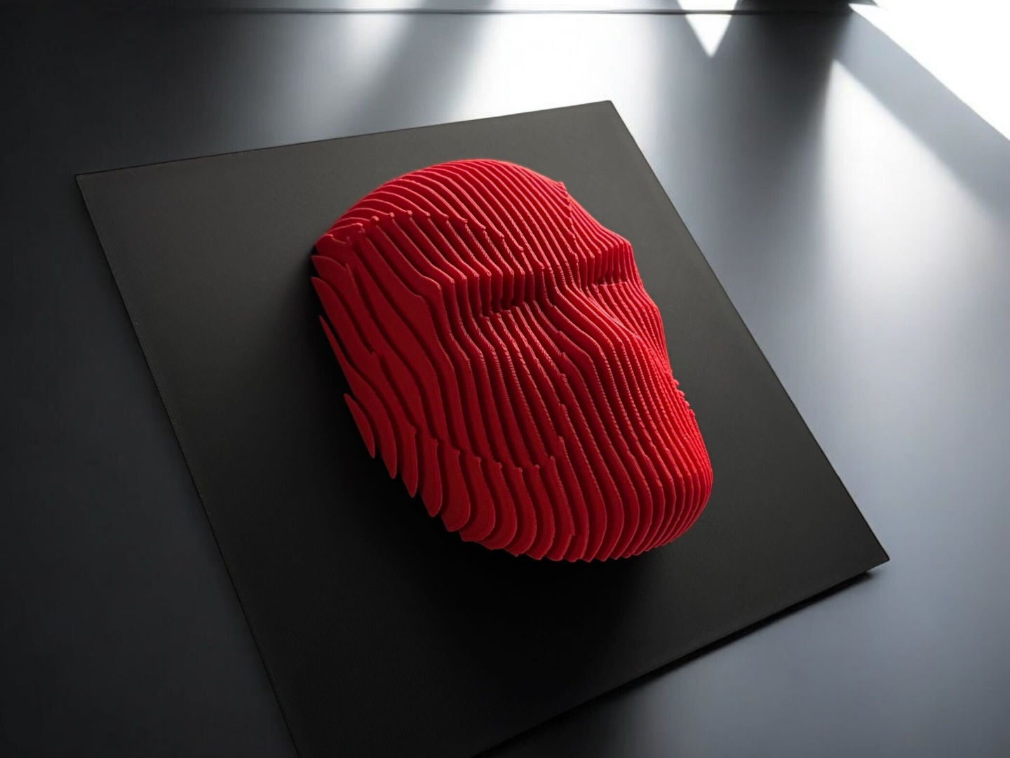 ELISO Merc With a Mask Layered Sculpture Wall Art