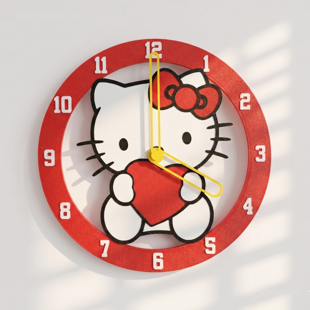 Eliso Cute Cartoon Wall Clock – Kawaii Edition