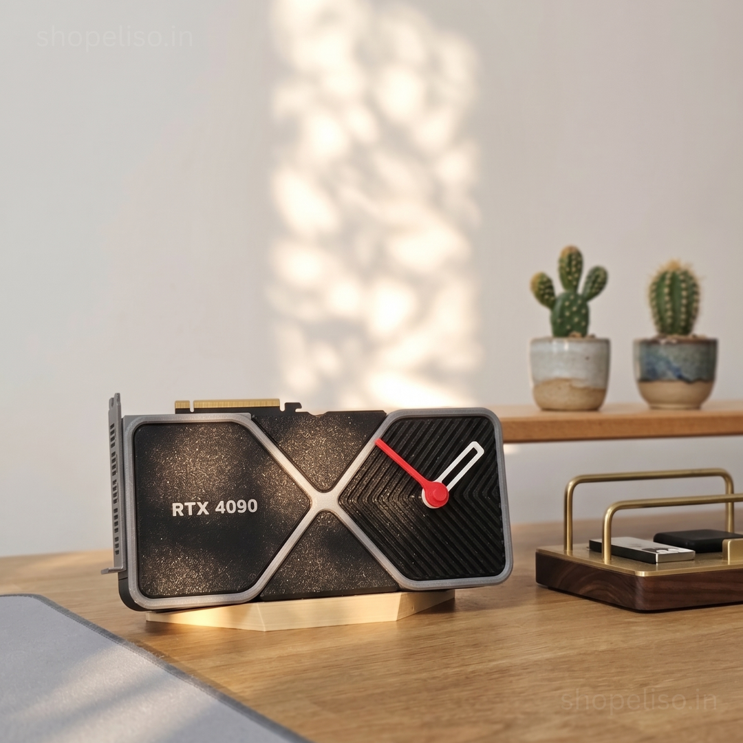 Eliso GPU Inspired Desk Clock