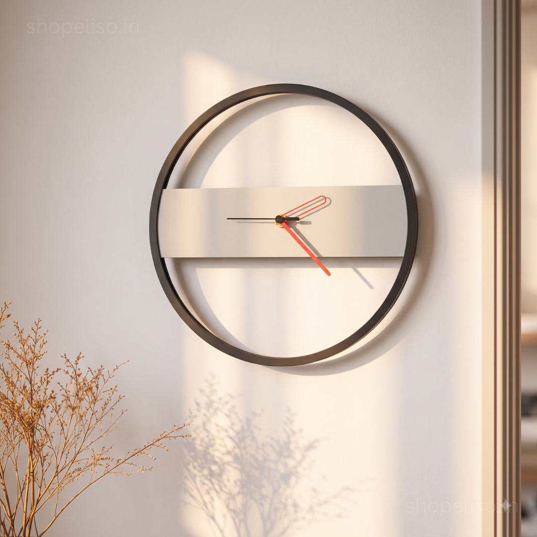 ELISO Minimal Accent Wall Clock