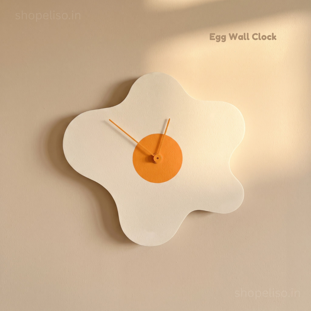 ELISO Fried Egg Wall Clock