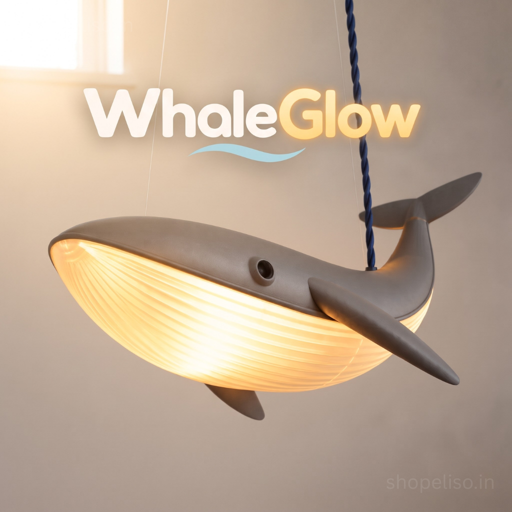 ELISO WhaleGlow Lamp with Ceiling Mount