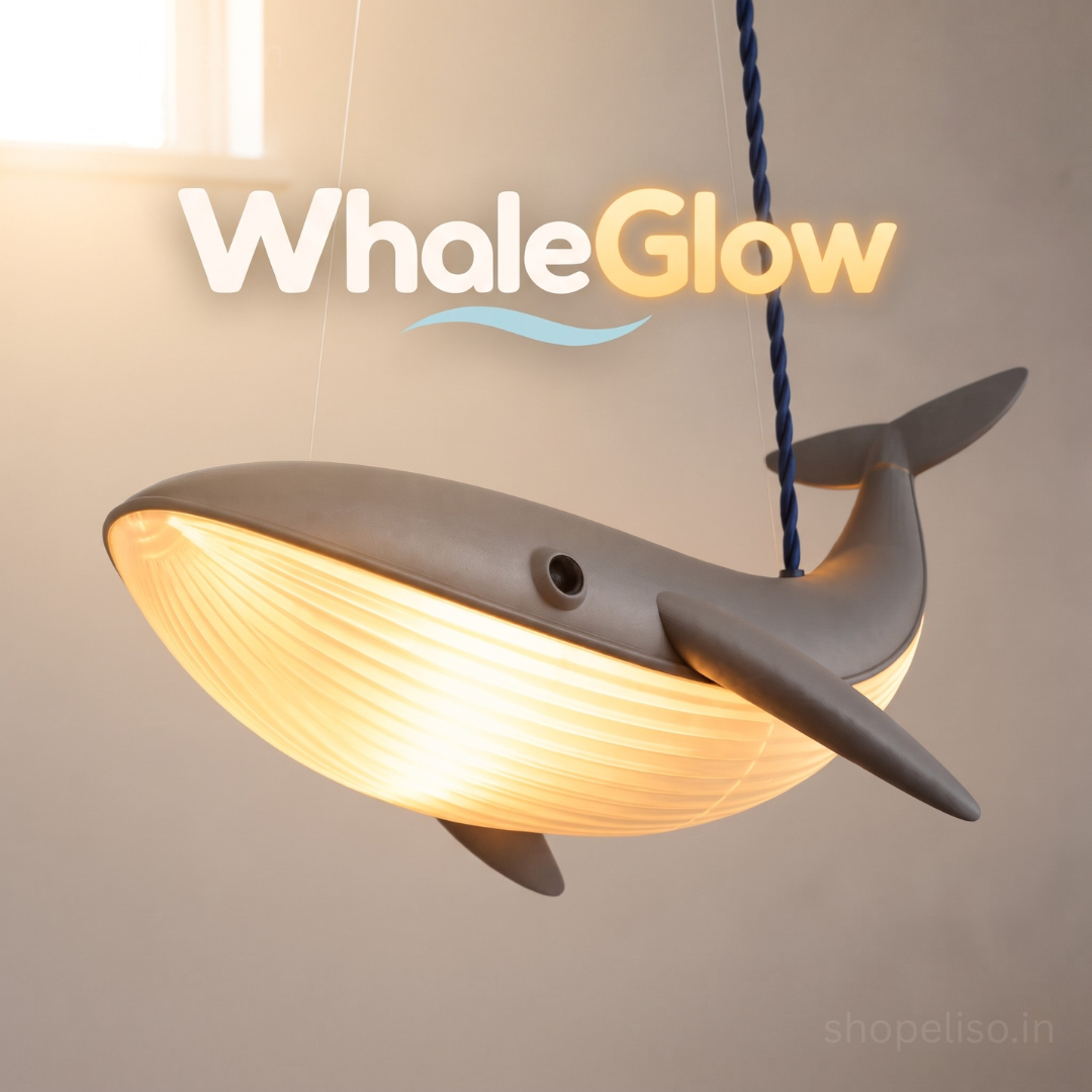 ELISO WhaleGlow Lamp with Ceiling Mount