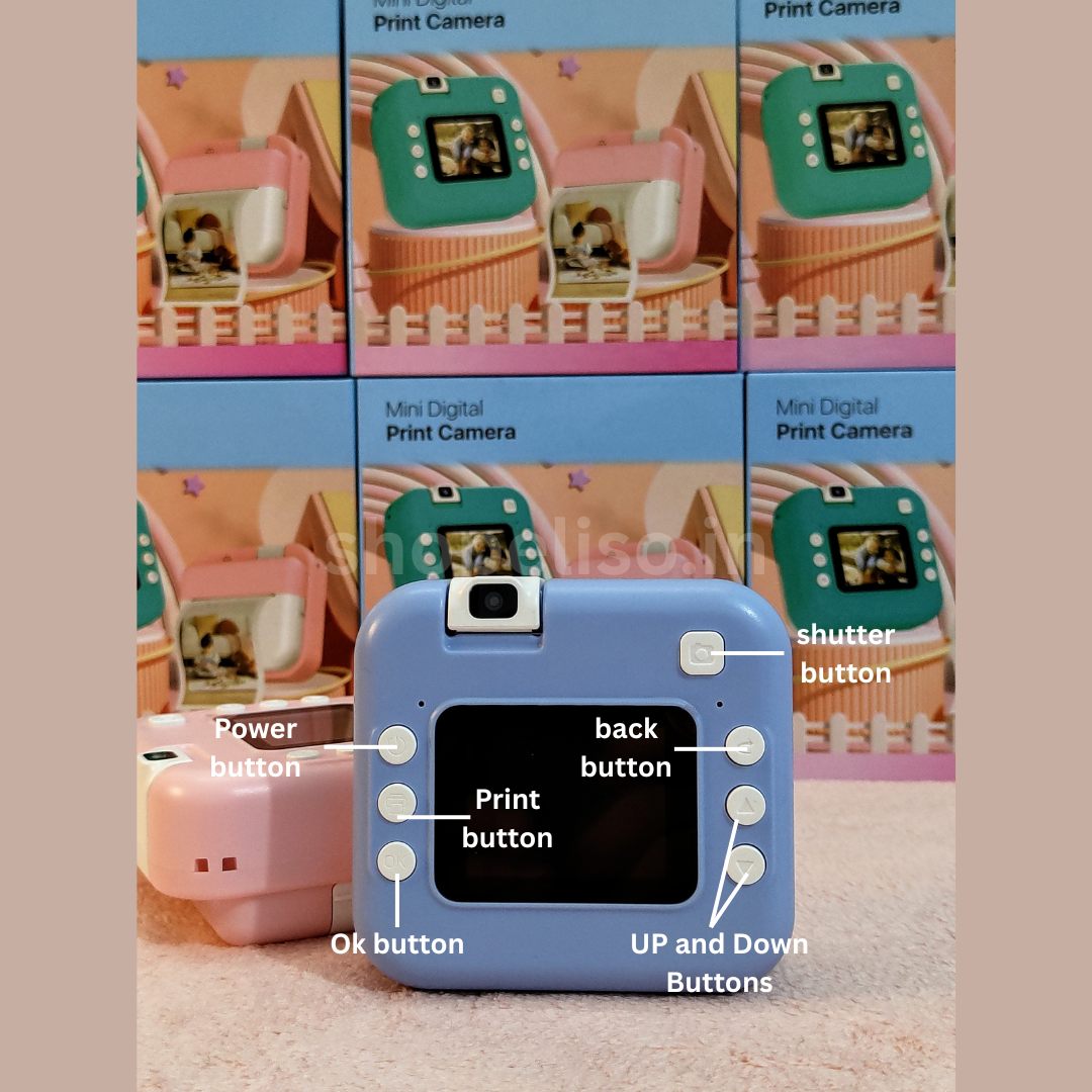 Eliso Instant Print Camera | Front and Back Camera